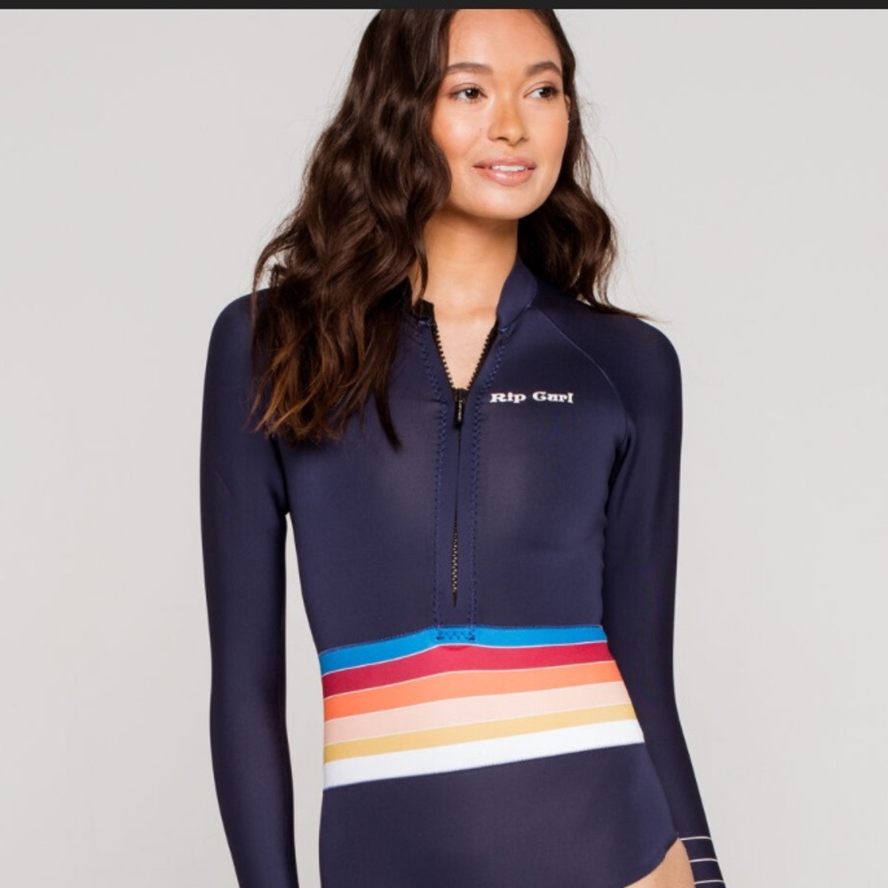 Rip curl G bomb 1mm spring suit 12 retro golden days stripe 12
